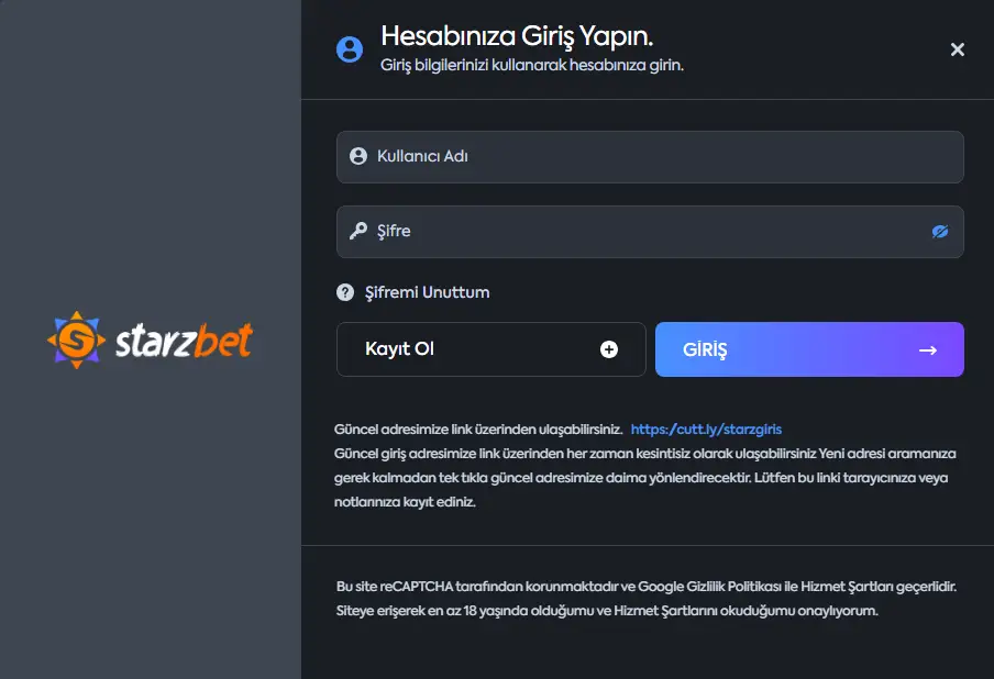 starzbet kullanıcı girisi